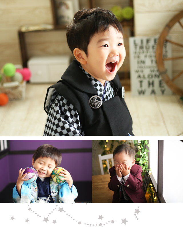3才男児も七五三!