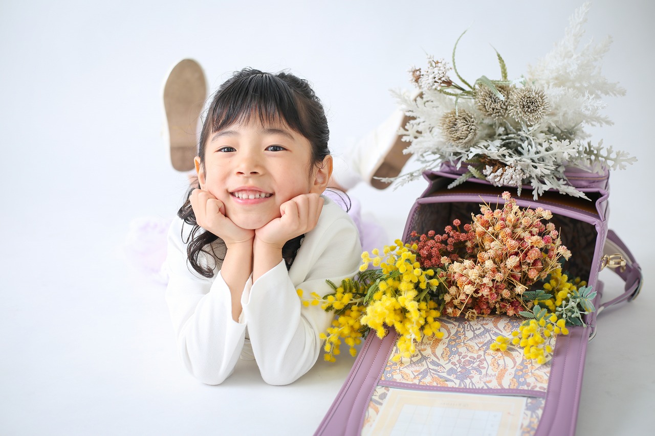 入学＞桜咲く入学式＜ランドセル＞ | フォトスタジオKOWA