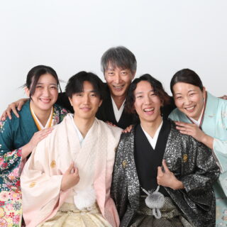 二十歳記念家族写真